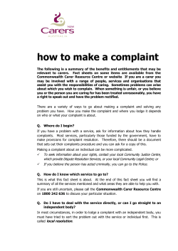 how to make a complaint