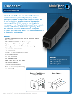 Data Sheet - Multi-Tech Systems, Inc.