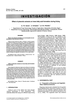 Effect of phenolic extracts on trans fatty acid formation during frying