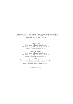 A Comparison of Solution Strategies for Biobjective Shortest Path