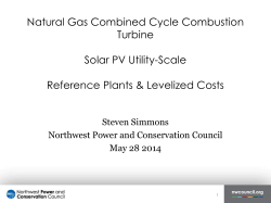 Combined Cycle Combustion Turbine Reference Plants