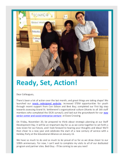 Ready, Set, Action! - Grand St. Settlement