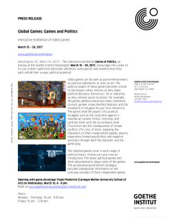 Global Games: Games and Politics - Goethe