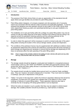 Petrol Stations * Auto Gas * Motor Vehicle Refuelling Facilities