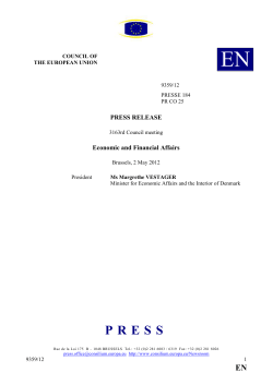 2.V.2012 COUNCIL OF THE EUROPEAN UNION EN 9359/12