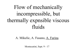 Flow of molten glass fibers