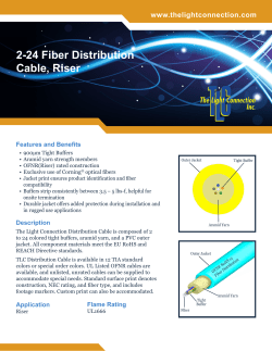 2-24 Fiber Distribution Cable, Riser