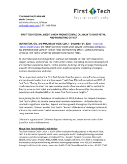 FOR IMMEDIATE RELEASE Media Contact: Keith Metz