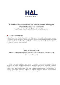 Microbial respiration and its consequences on oxygen