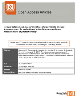 Toward autonomous measurements of photosynthetic electron