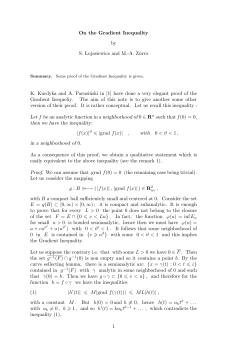 On the Gradient Inequality by S. Lojasiewicz and M.