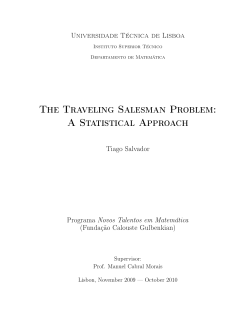 The Traveling Salesman Problem