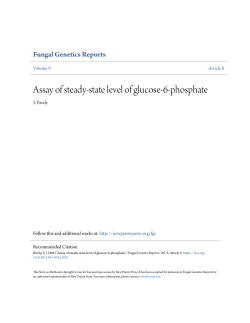 Assay of steady-state level of glucose-6