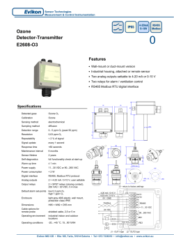 Ozone Detector-Transmitter E2608-O3