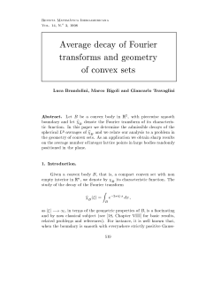 Average decay of Fourier transforms and geometry of convex sets