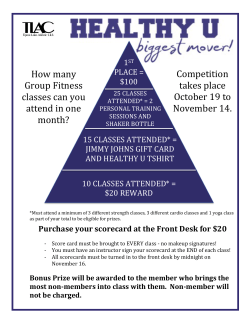 How many Group Fitness classes can you attend in one month