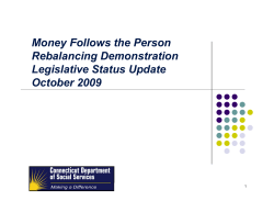 Money Follows the Person Rebalancing Demonstration