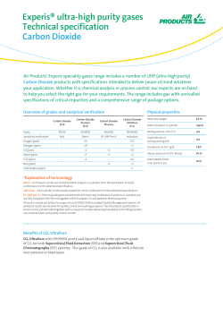 Experis&reg; ultra-high purity gases Technical