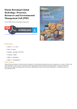 Ebook Global Hydrology: Processes