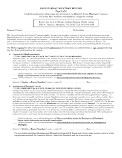 RHODES IMMUNIZATION RECORD Page 1 of 4