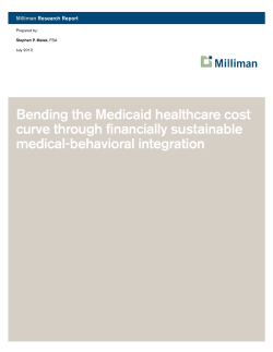 Bending the Medicaid healthcare cost curve through