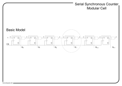 Basic Model Serial Synchronous Counter Modular Cell