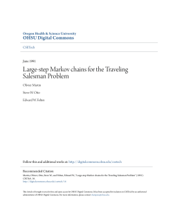 Large-step Markov chains for the Traveling Salesman Problem