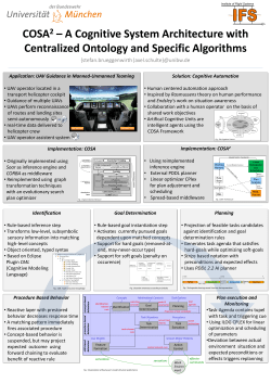 A Generic Cognitive System Architecture Applied to the UAV Flight