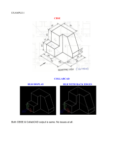 EXAMPLE:1 CBSE COLLABCAD HLR DISPLAY HLR WITH BACK