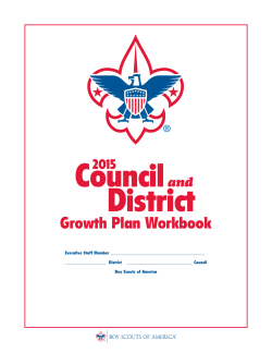 Growth Plan Workbook - Boy Scouts of America