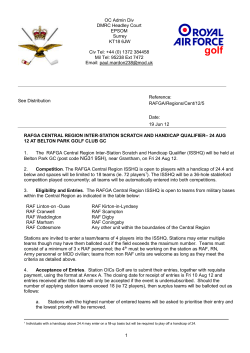 rafga central region inter-station scratch and handicap qualifier&ndash; 24