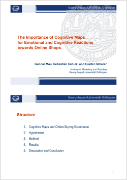The Importance of Cognitive Maps for Emotional and Cognitive