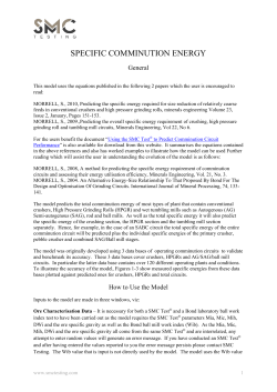 specific comminution energy