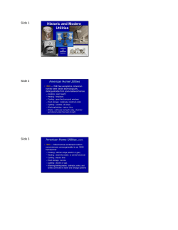 Historic and Modern Utilities - Atlanta Preservation and Planning