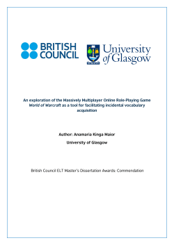 An exploration of the Massively Multiplayer Online Role