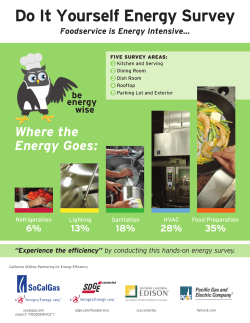 Do It Yourself Energy Survey