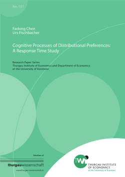 Cognitive Processes of Distributional Preferences: A Response