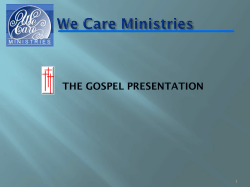 Gospel Presentation Power Point