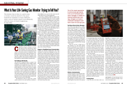 What Is Your Life-Saving Gas Monitor Trying to Tell You?