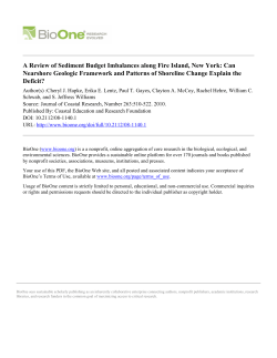 A Review of Sediment Budget Imbalances along Fire