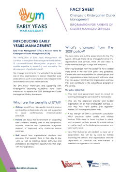introducing early years management