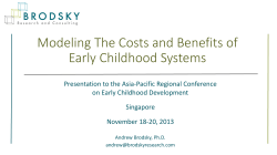 Early Childhood Cost-Benefit Models