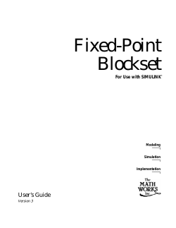 Fixed-Point Blockset