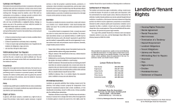 Landlord/Tenant Rights