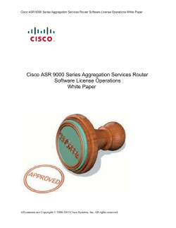 Cisco ASR 9000 Series Aggregation Services Router Software