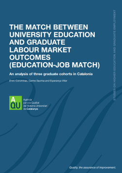 The match between university education and