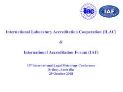 Cooperation between ILAC, IAF and OIML