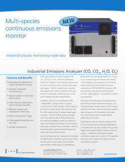 Multi-species continuous emissions monitor