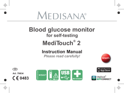 Blood glucose monitor MediTouch 2