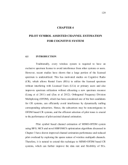 chapter 4 pilot symbol assisted channel estimation for cognitive system